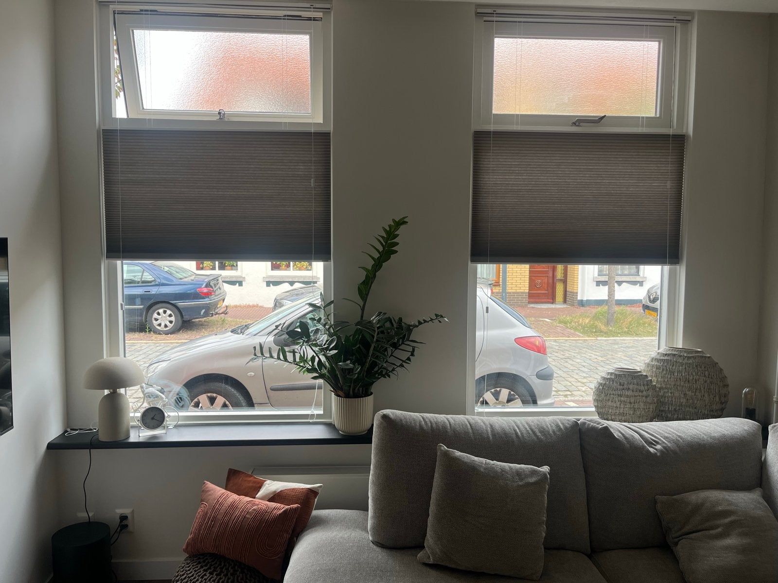 Lichtfilterend Zink TDBU Plisségordijn, Huis en Inrichting, Overige merken, Ophalen of Verzenden, Polyester, Grijs