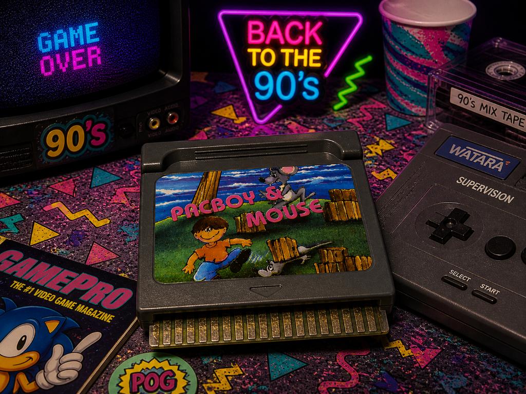 Watara Supervision  - Pacboy & Mouse - met Manual & Hoesje, Spelcomputers en Games, 1 speler, Ophalen of Verzenden, Gebruikt, Vanaf 3 jaar