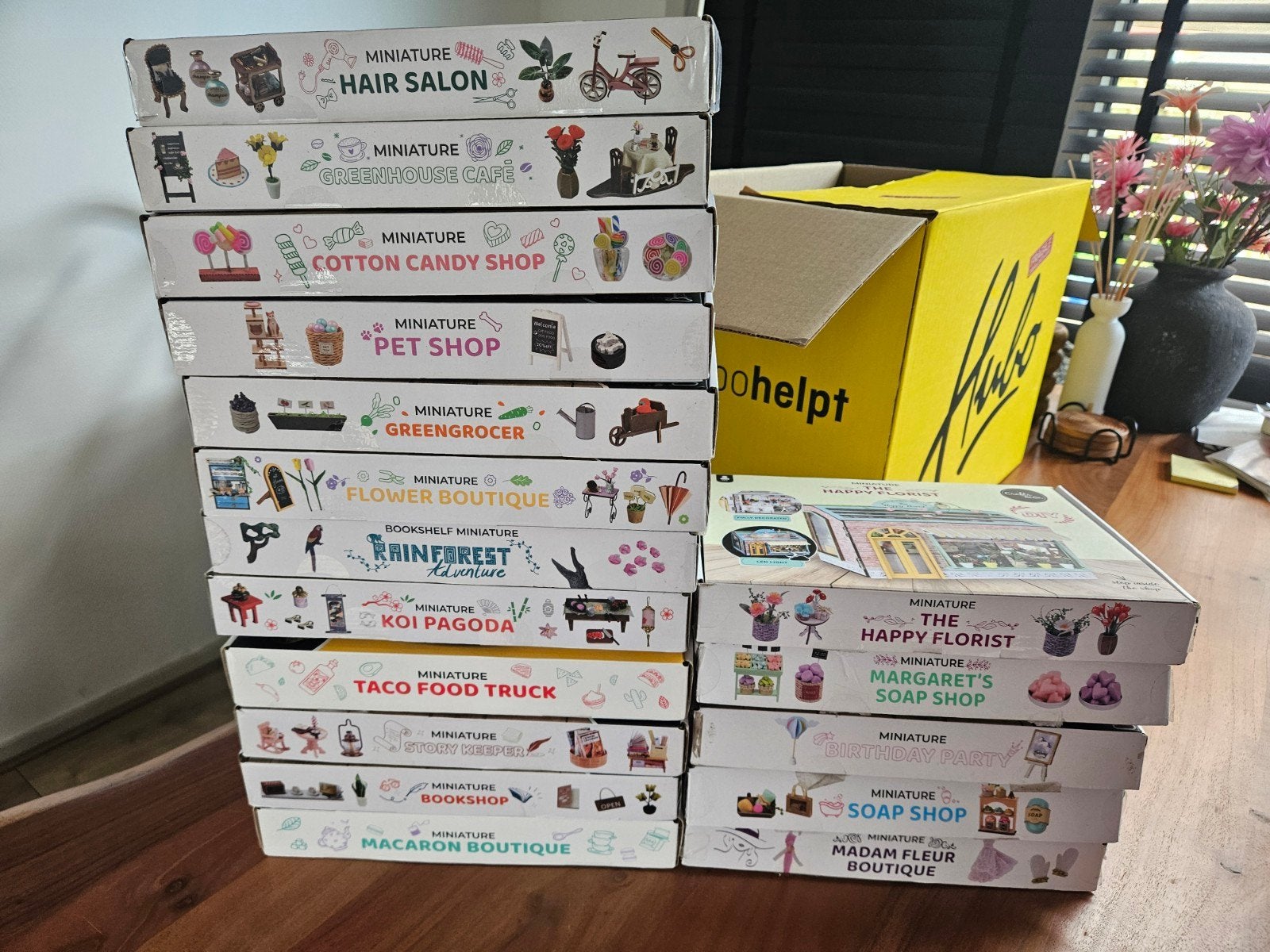 17 Miniatuur huisjes Crafts&Co, Hobby en Vrije tijd, Ophalen