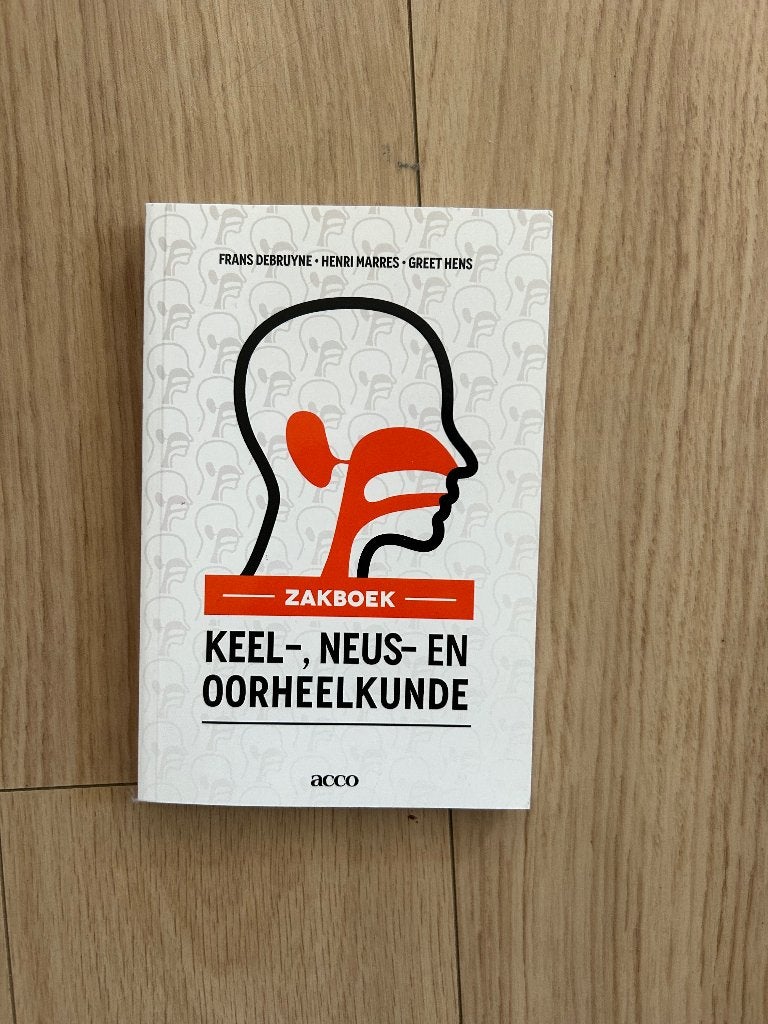 Zakboek keel-, neus- en oorheelkunde, Ophalen, Acco, HBO, Zo goed als nieuw