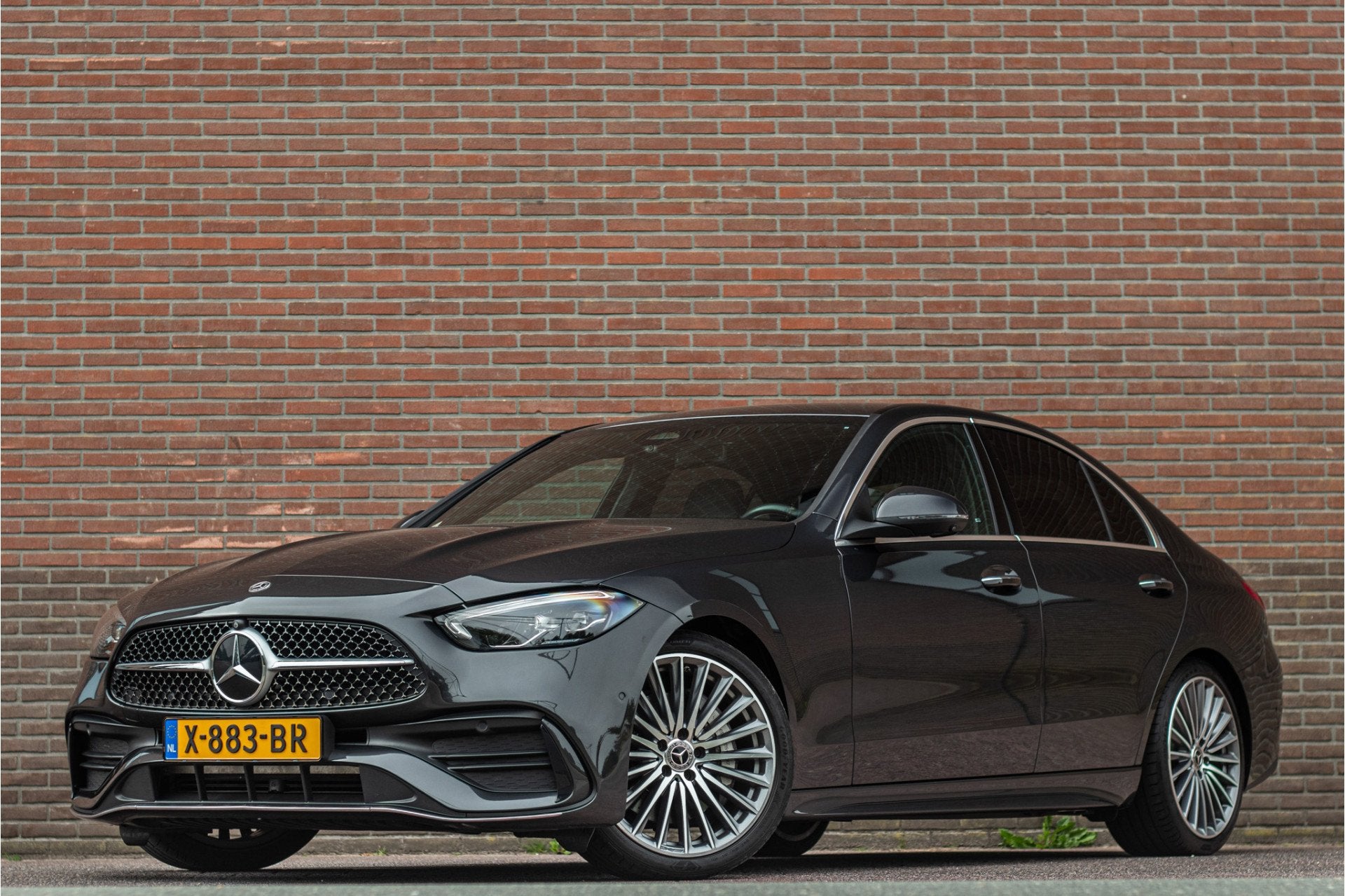 Mercedes-Benz C-Klasse 180 AMG Line, Origineel NL, 360 Camer, Automaat, Dealer onderhouden, 4 cilinders, Bedrijf