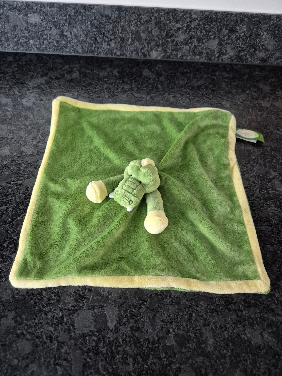 Diinglisar - Knuffeldoek Krokodil, Ophalen of Verzenden, Zo goed als nieuw, Overige typen