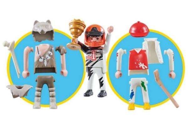 Playmobil 9854 Special Plus Set - Motocross Racer & Caveman, Ophalen of Verzenden, Nieuw, Complete set