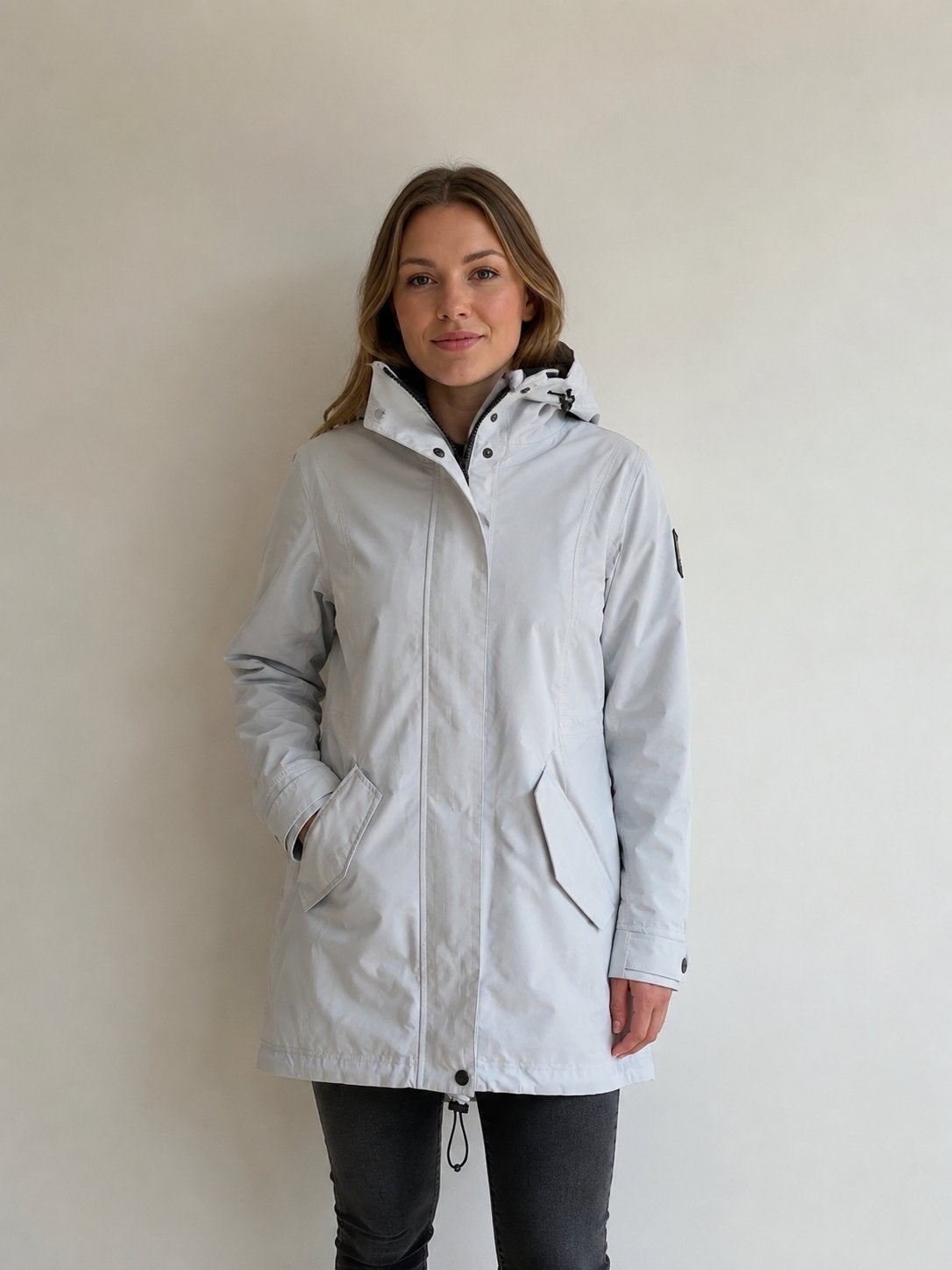 Tenson zomerjas regenjas - KinlyPC Ext Jacket Women, Ophalen of Verzenden, Zo goed als nieuw, Maat 38/40 (M), Grijs