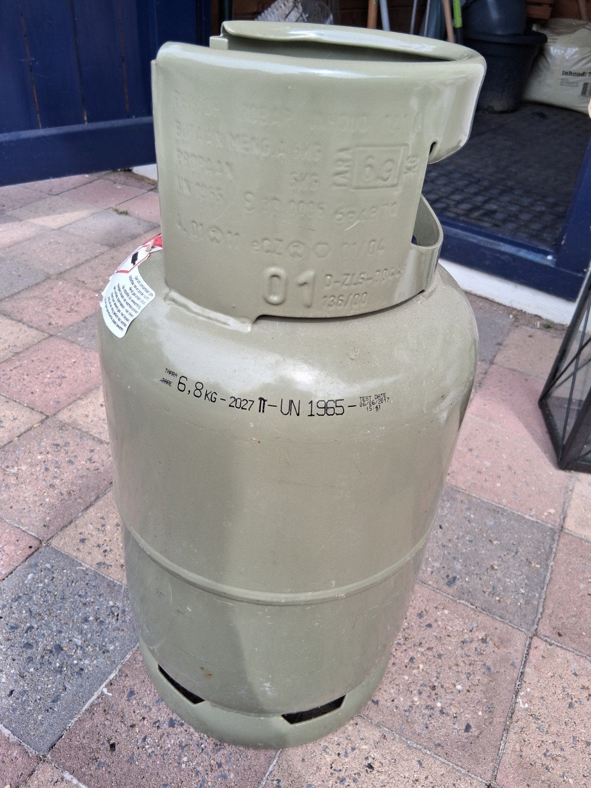 gasfles, Ophalen