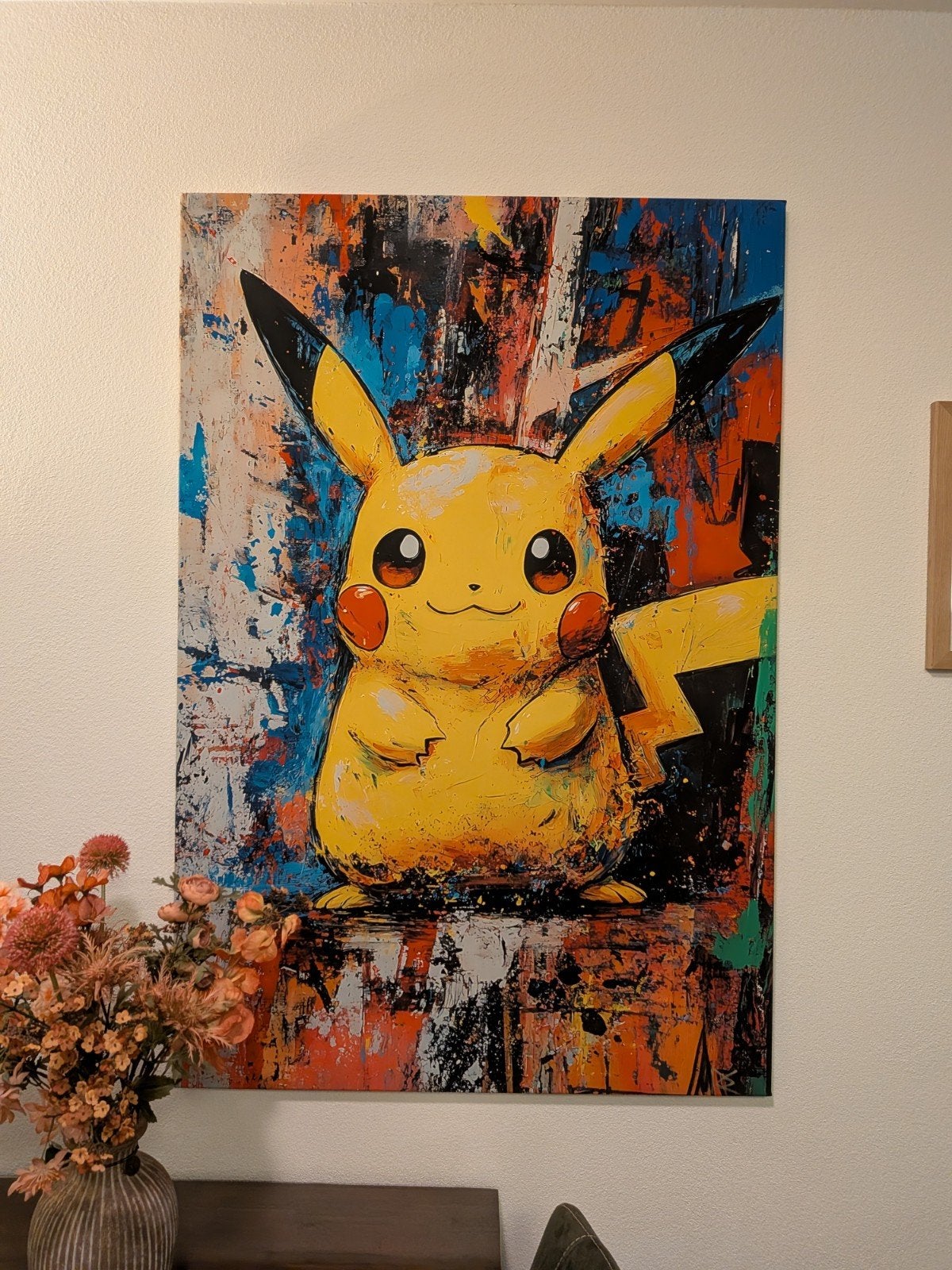 Dine Chanima Graffiti Style Pikachu 150x100 "Pokemon", Ophalen of Verzenden