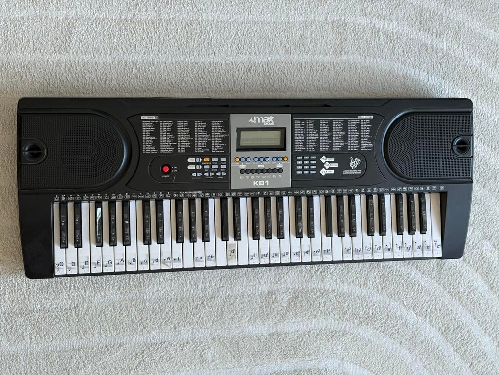Max Music KB1 Keyboard - 61 toetsen, ideaal voor beginners, Ophalen, Gebruikt, 61 toetsen, Overige merken
