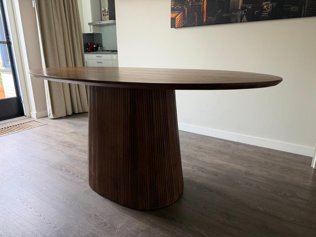 Japandi tafel, Huis en Inrichting, Tafels | Eettafels, Ophalen, Gebruikt, 50 tot 100 cm, Vijf personen of meer
