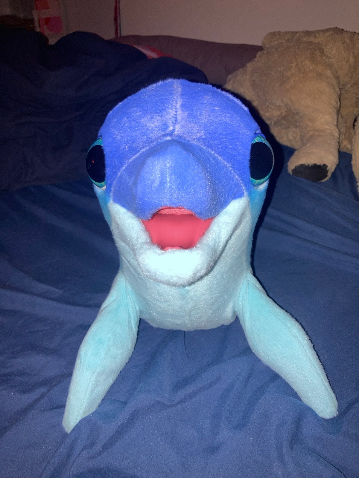 Schattige blauwe dolfijn knuffel FurReal, Overige merken, Overige karakters, Overige typen, Blauw
