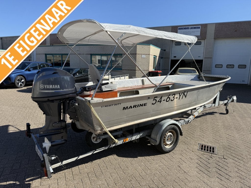 Marine 17FT Aluminium ICM Yamaha 60PK Big Tiller inclTrailer, Niet ingevuld, Niet ingevuld, Zo goed als nieuw, 2 m