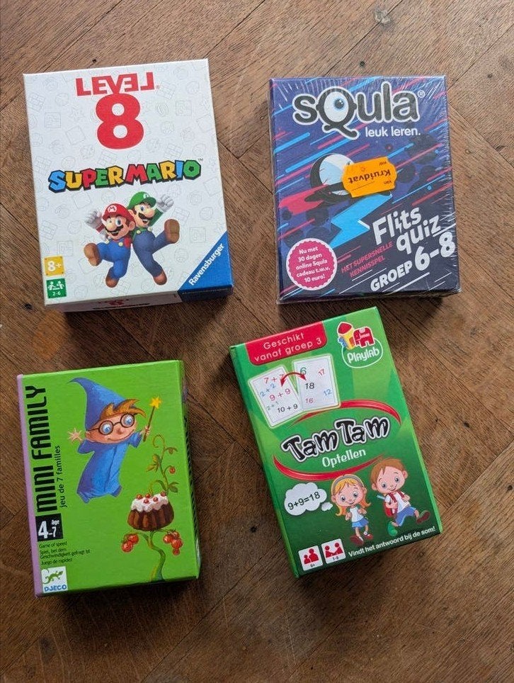 Div. spellen per stuk : Mini Family, Flits Quiz, Level 8 Mar, Hobby en Vrije tijd, Een of twee spelers, Ophalen of Verzenden, Nieuw