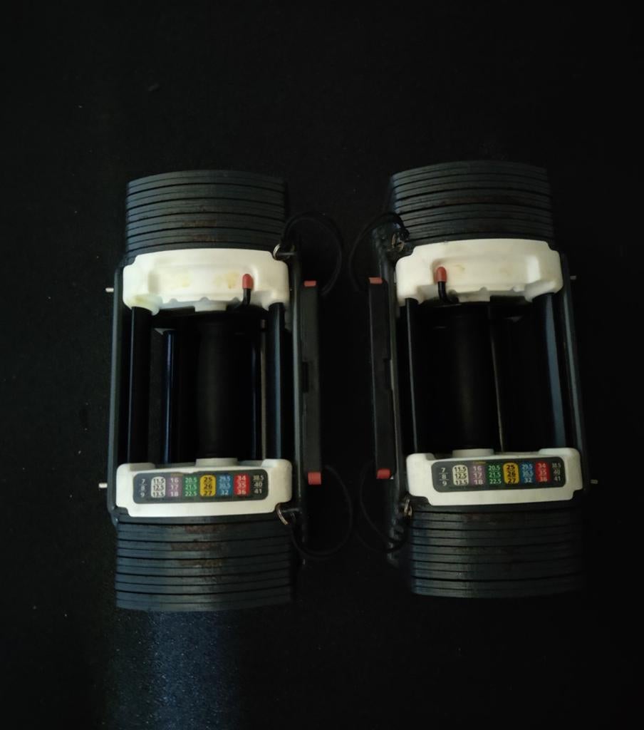 PowerBlock Sport 9.0 Verstelbare Dumbbells 32 kg, Ophalen, Gebruikt, Benen, Dumbbell