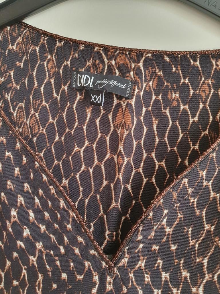 Didi jurk/tuniek xxl, Kleding | Dames, Ophalen of Verzenden, Zo goed als nieuw, Bruin, Jurk
