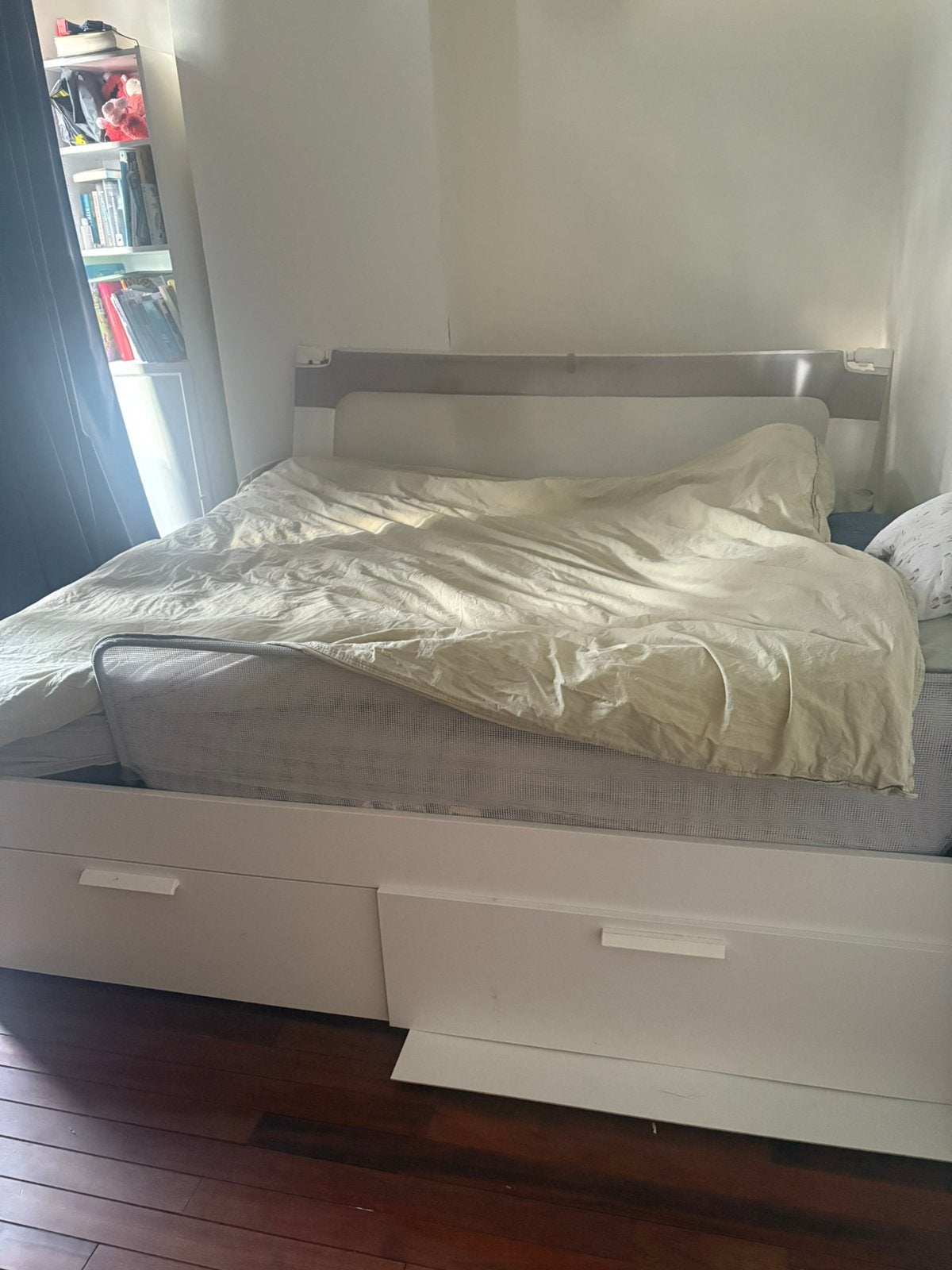 Gratis af te halen ikea brimnes enkele lades kapot, Huis en Inrichting, Slaapkamer | Bedden, Ophalen, Overige materialen, Gebruikt
