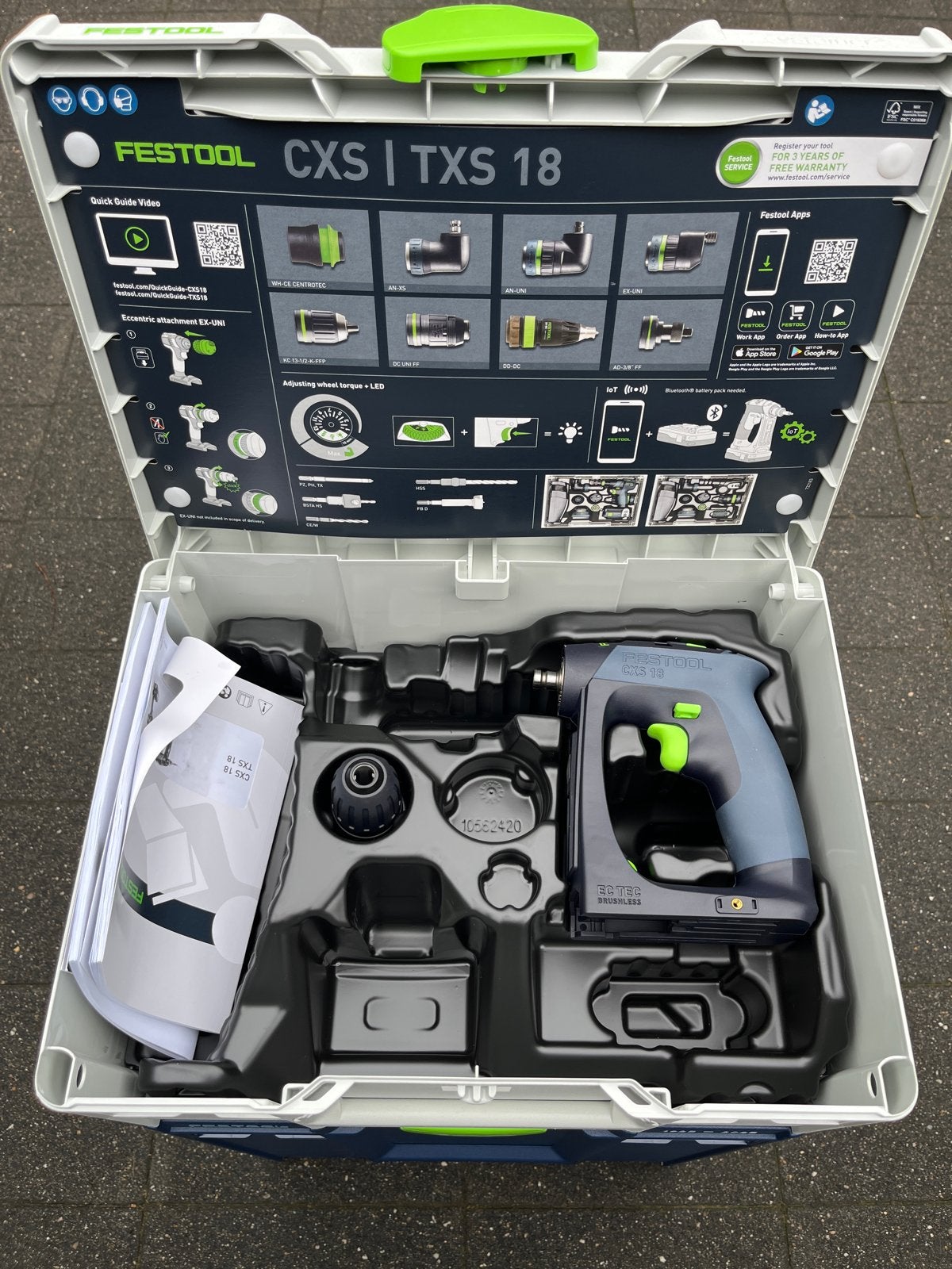 Nieuwe Festool CXS 18 Basic Accu Boor-/Schroefmachine, Ophalen, Variabele snelheid, Nieuw, Boor- en Schroefmachine