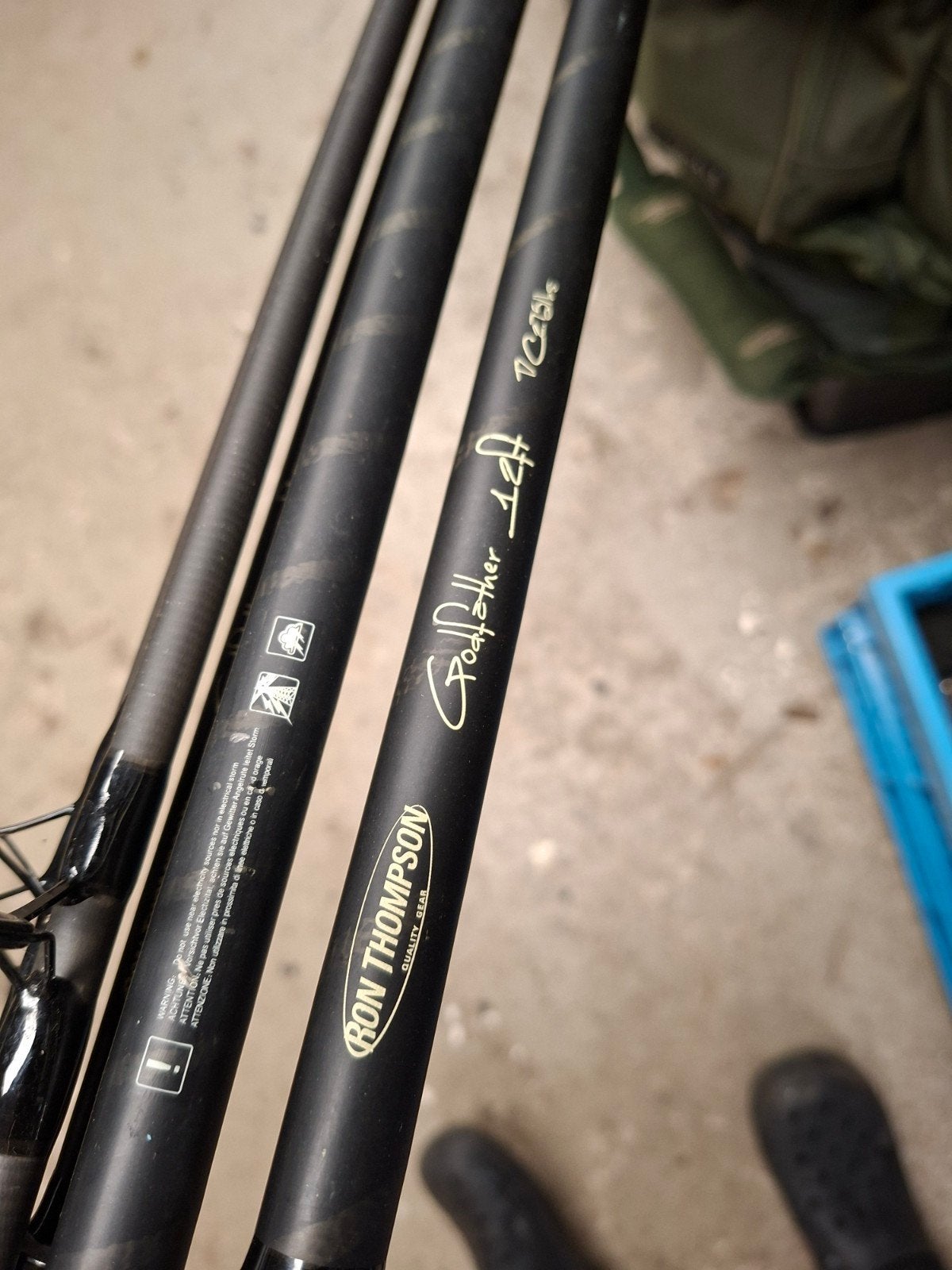 Ron Thompson GodFather 12ft TC350 Karperhengels (3 stuks), Ophalen, Gebruikt, Werphengel