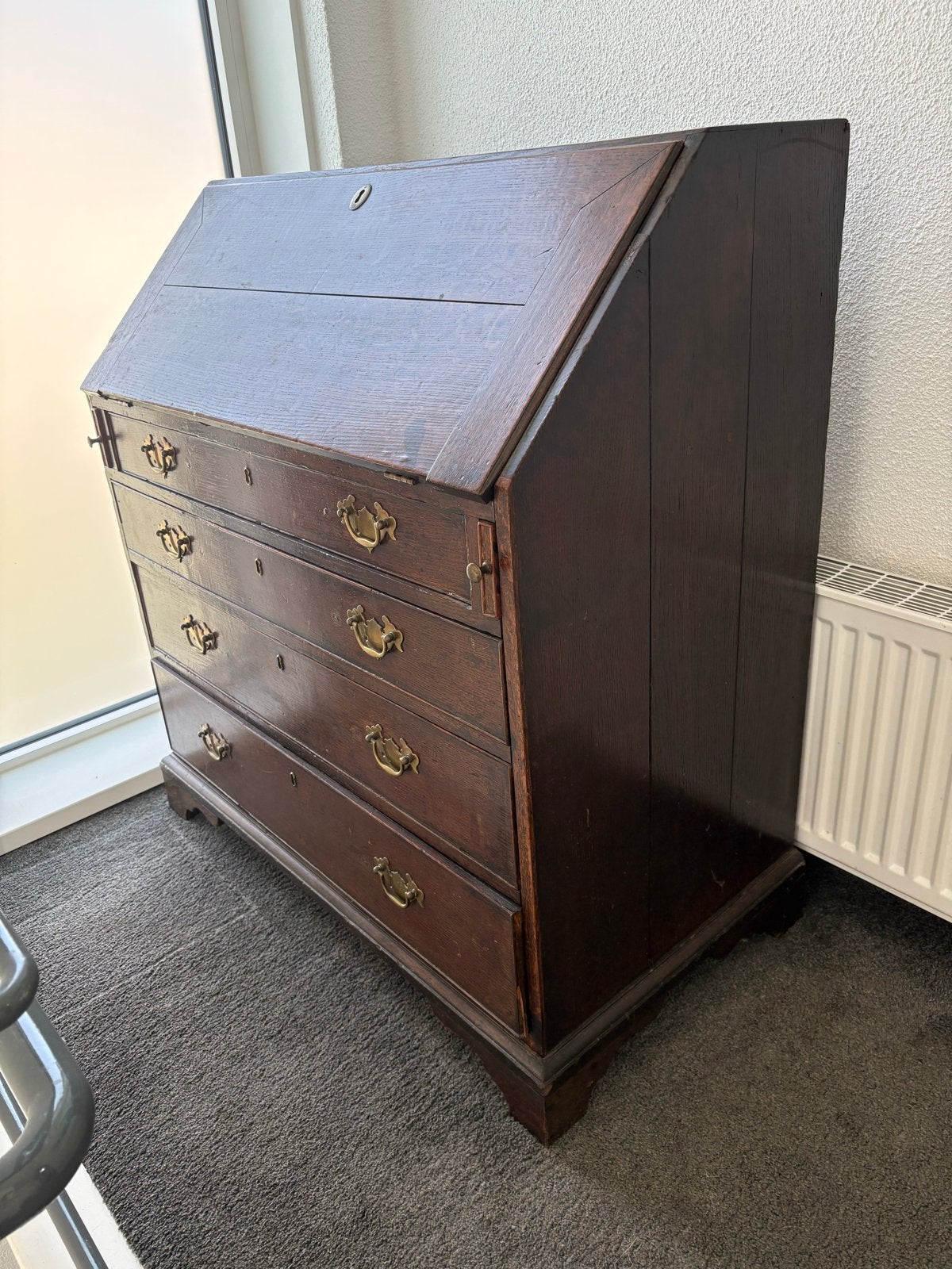 Antiek Engels secretaire, circa 1800, Ophalen