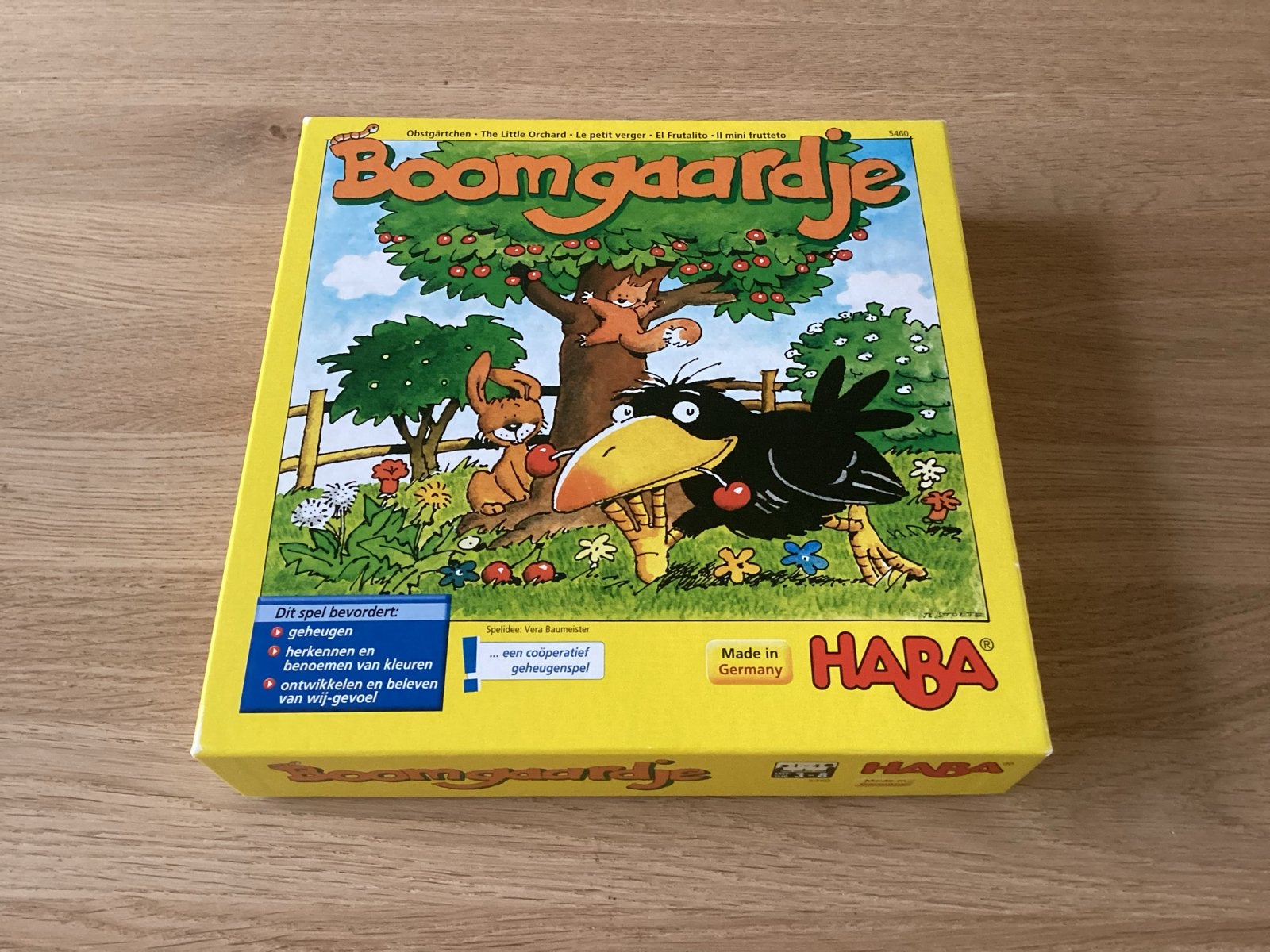 HABA Boomgaardje - Leuk geheugenspel voor jonge kinderen, Een of twee spelers, Ophalen of Verzenden, Gebruikt