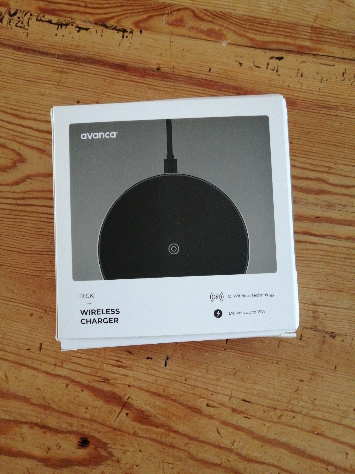 Avanca Draadloze Oplader - Qi Wireless Charger 15W, Universeel, USB-C, Draadloze oplader, Nieuw