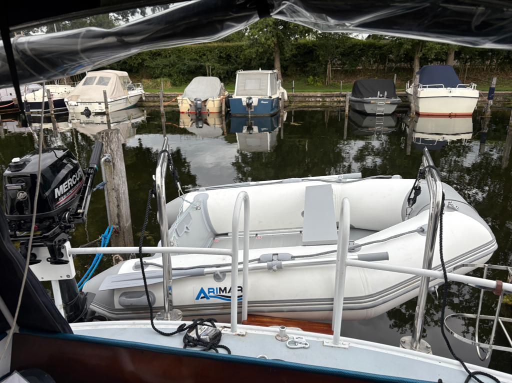 Arimar rubberboot 2,40 met alu vloer + Mercury  (6 pk), Watersport en Boten, Ophalen, Aluminium, Zo goed als nieuw, Mercury