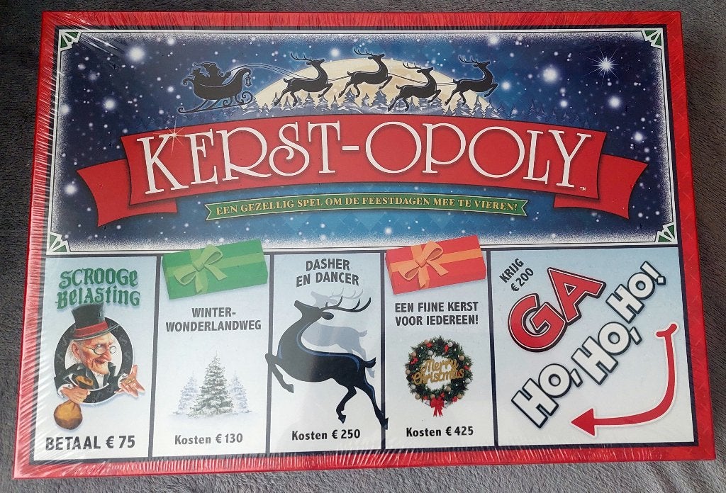 Kerst-opoly - Nieuw in doos, Drie of vier spelers, Ophalen of Verzenden, Nieuw