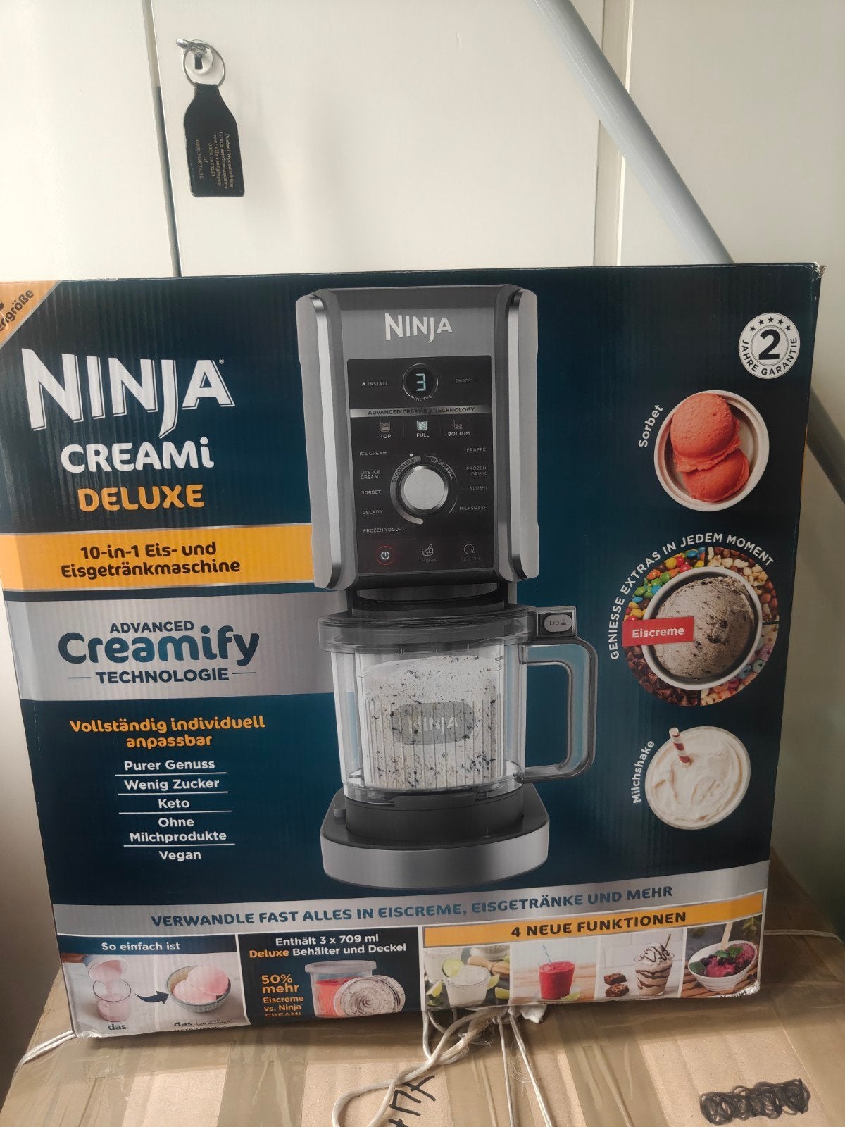 Ninja Creami Deluxe 10-in-1 IJsmaker - Nieuw in doos, Witgoed en Apparatuur, IJsmachines, Ophalen of Verzenden, Nieuw