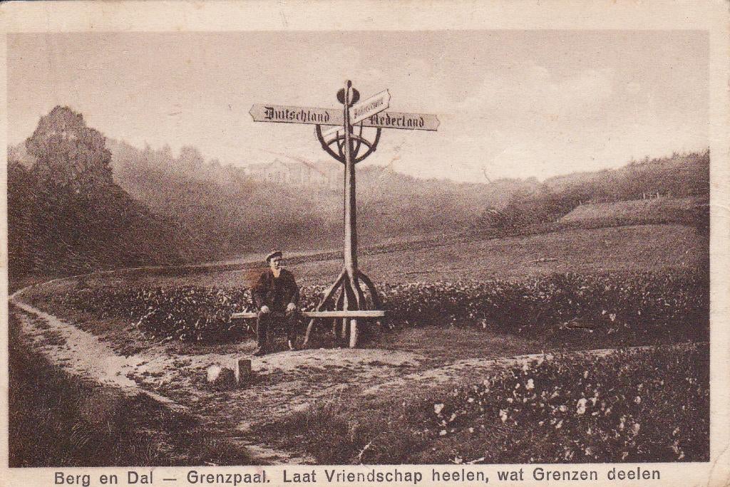 00216 Berg en Dal - Grenspaal, Verzenden, 1920 tot 1940, Gelopen, Gelderland