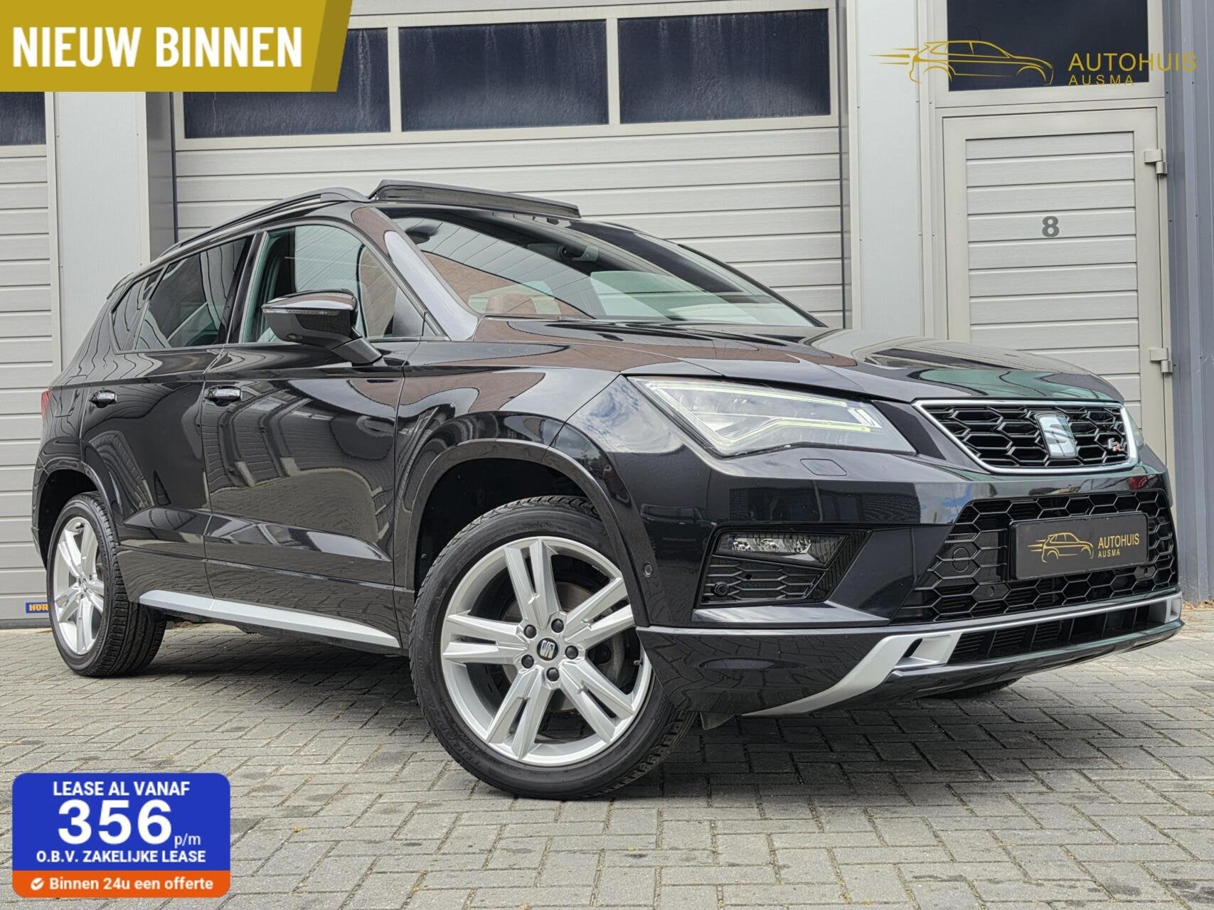 Seat Ateca 1.5 TSI FR ACC/Pano/Trekhaak/Virtual/Alcantara/Le, Auto's, Voorwielaandrijving, Zwart, 4 cilinders, Ateca
