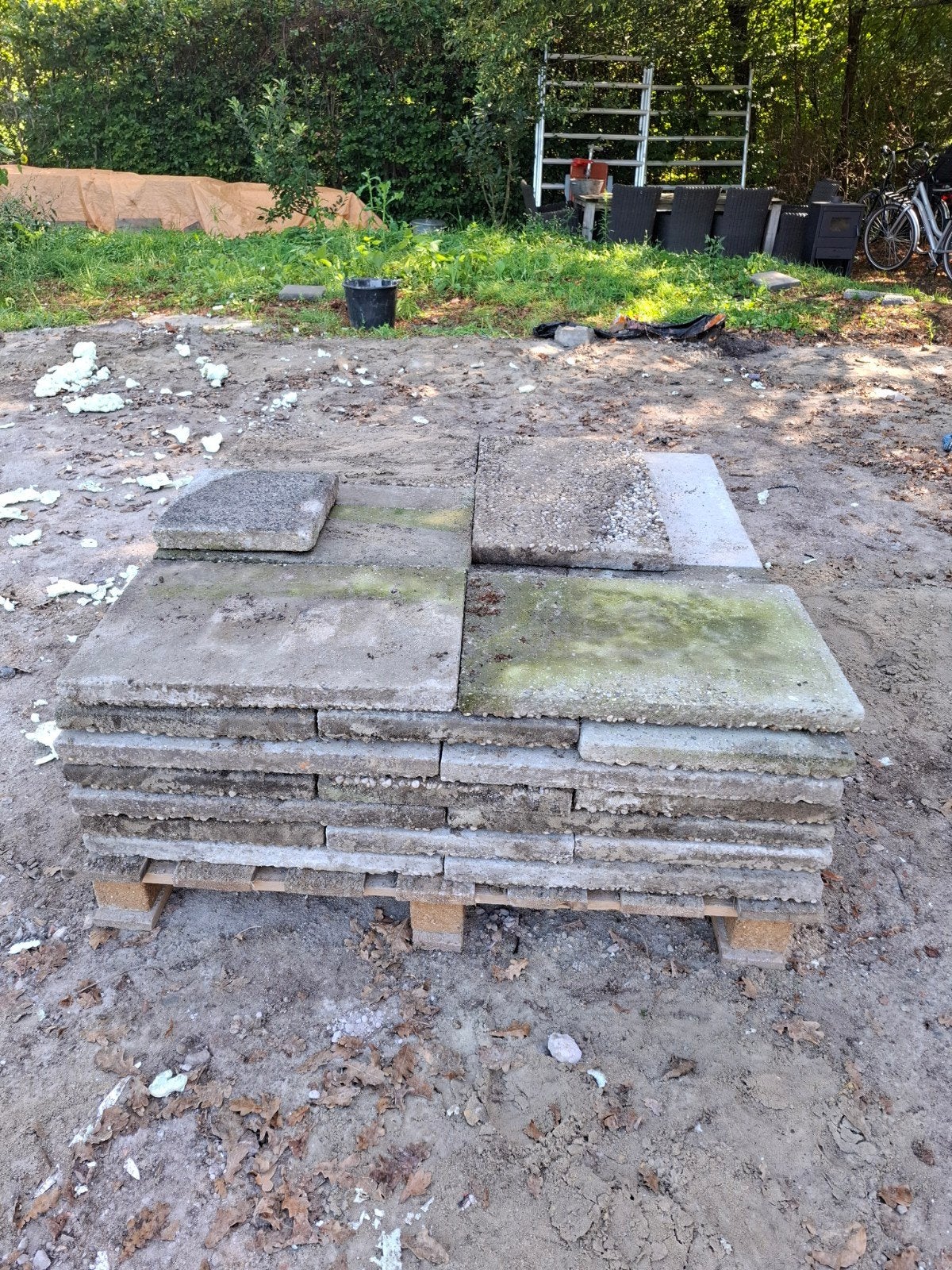 Grindtegels - GRATIS, Tuin en Terras, Ophalen, Gebruikt, 10 m² of meer, Grind