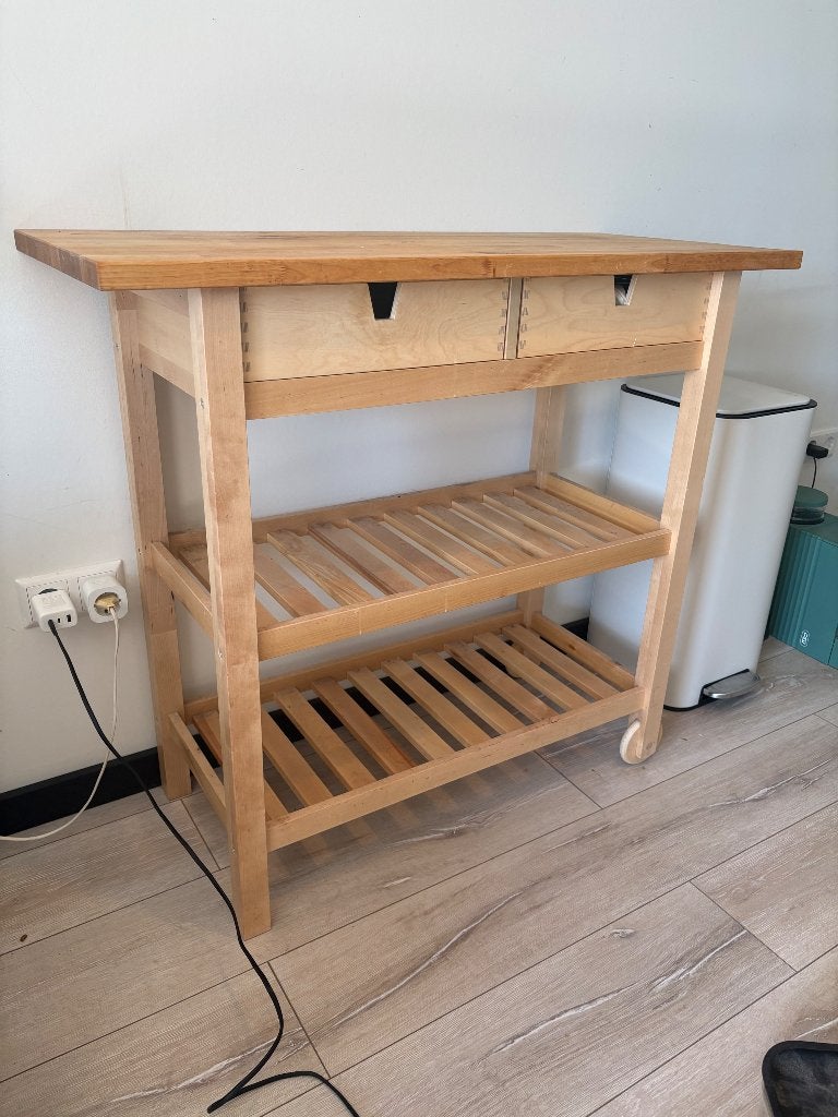 Keukentrolley, Ophalen, Gebruikt, Hout, IKEA