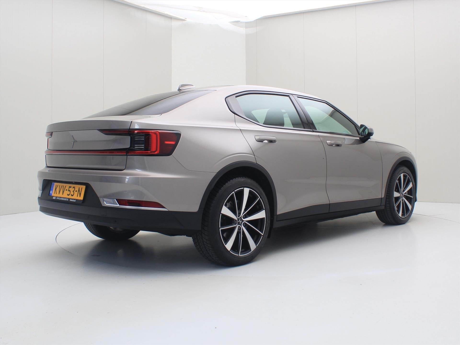 Polestar 2 Long Single Motor 231pk 93% SoH [ CRUISE+WARMTEPO, Auto's, Automaat, Stof, Gebruikt, Zwart