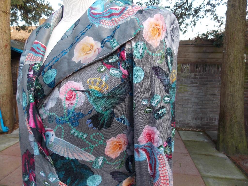It 's Daite blouse met uiltjes en bloemen, Kleding | Dames, Ophalen of Verzenden, Zo goed als nieuw, Maat 38/40 (M)