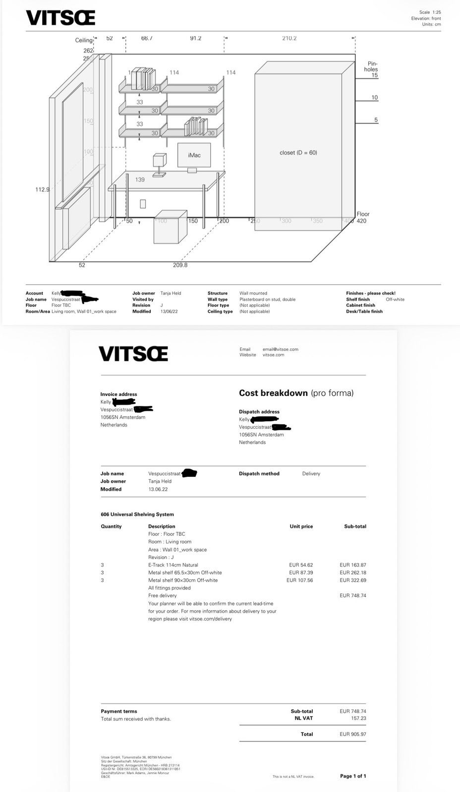 Vitsœ 606 Universal Shelving System - Dieter Rams design, Ophalen, Zo goed als nieuw