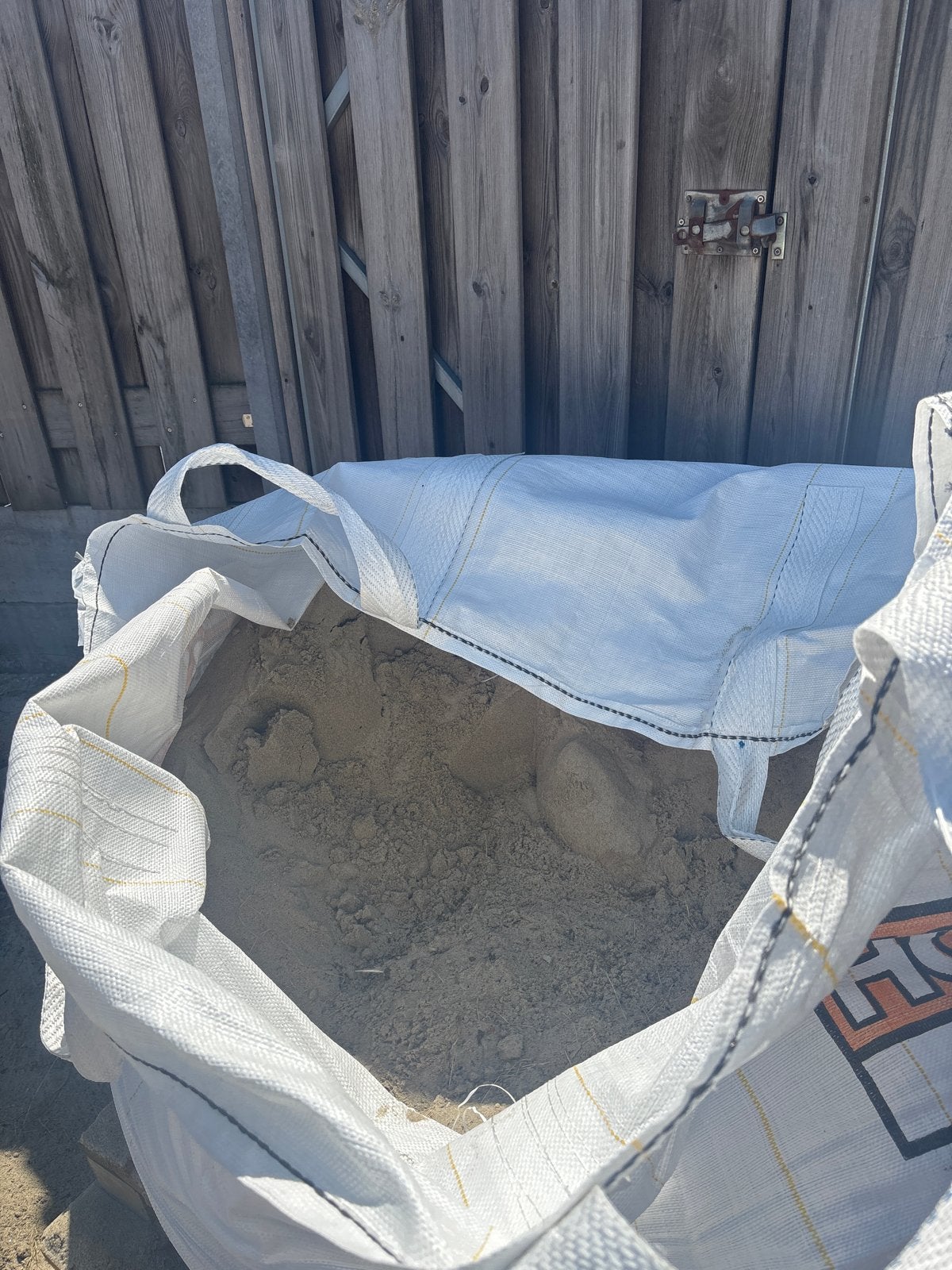Big bag zand - Hornbach, Tuin en Terras, Zand, Ophalen, Gebruikt, Ophoogzand