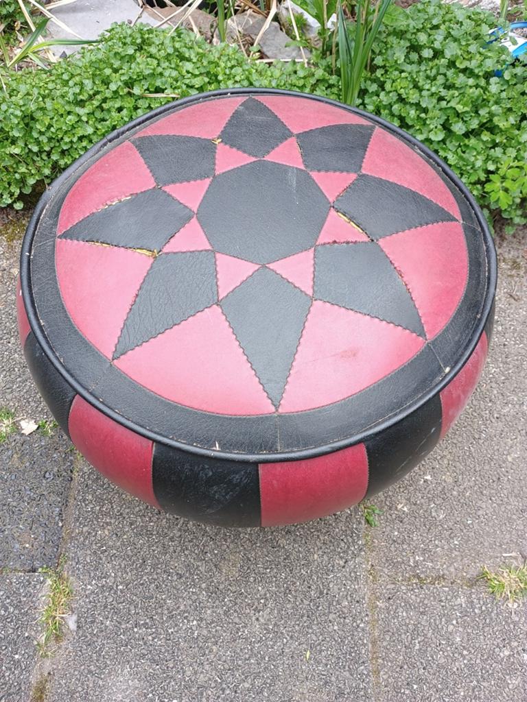 Poef, Ophalen of Verzenden, Rond, Minder dan 50 cm, Minder dan 50 cm
