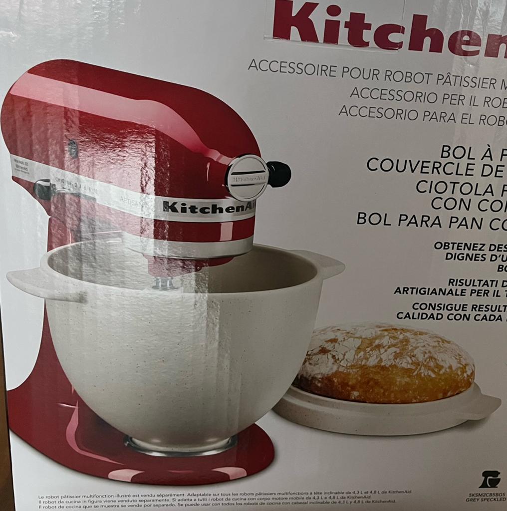 KitchenAid 5KSM2CB5BGS brook bol, Witgoed en Apparatuur, Keukenmixers, 4 liter of meer, Ophalen of Verzenden, 3 snelheden of meer