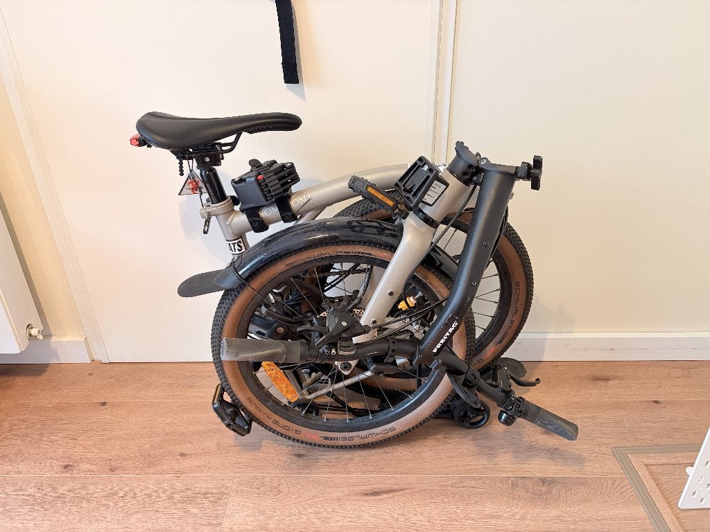 Brompton G Line Traildust White, Ophalen, Gebruikt, Brompton, 16 tot 18 inch