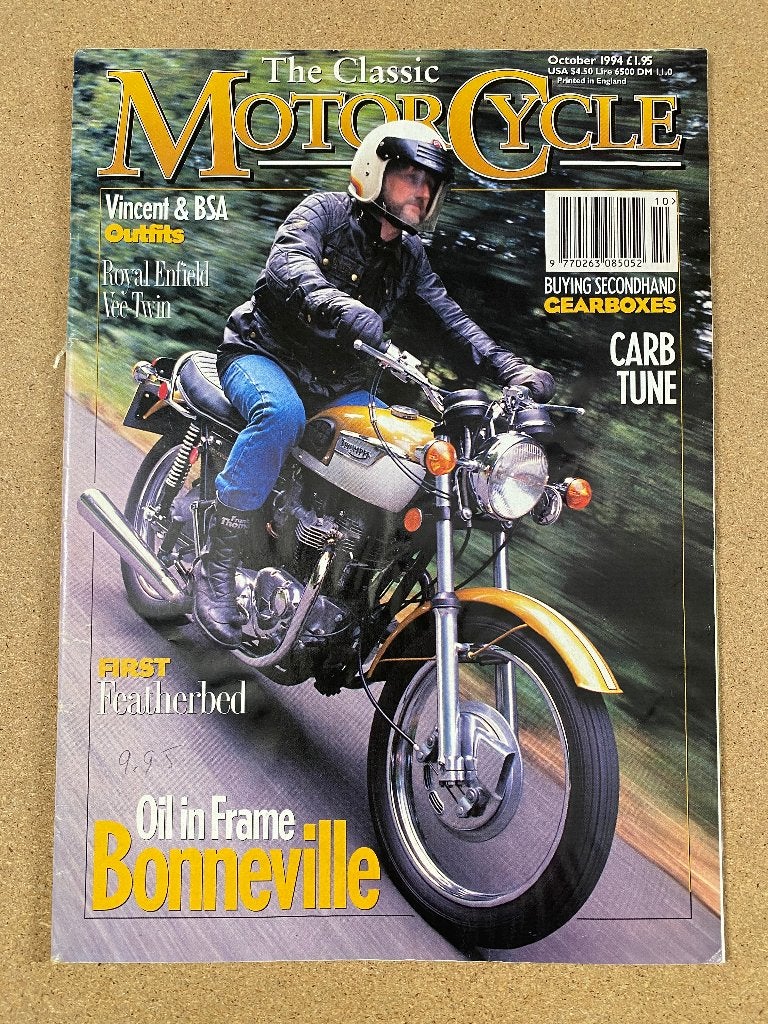 The Classic Motor Cycle October 1994 Engels, Verzenden, Gelezen, Sport en Vrije tijd