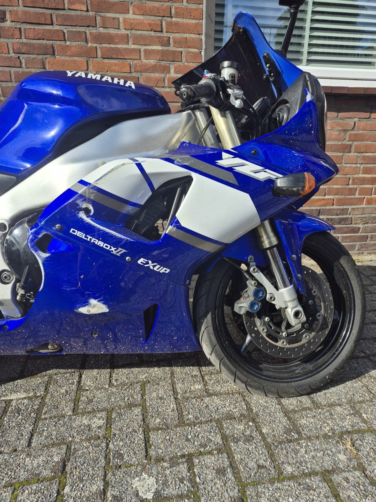yamaha yzf r1 2000 met schade, Ophalen, Gebruikt