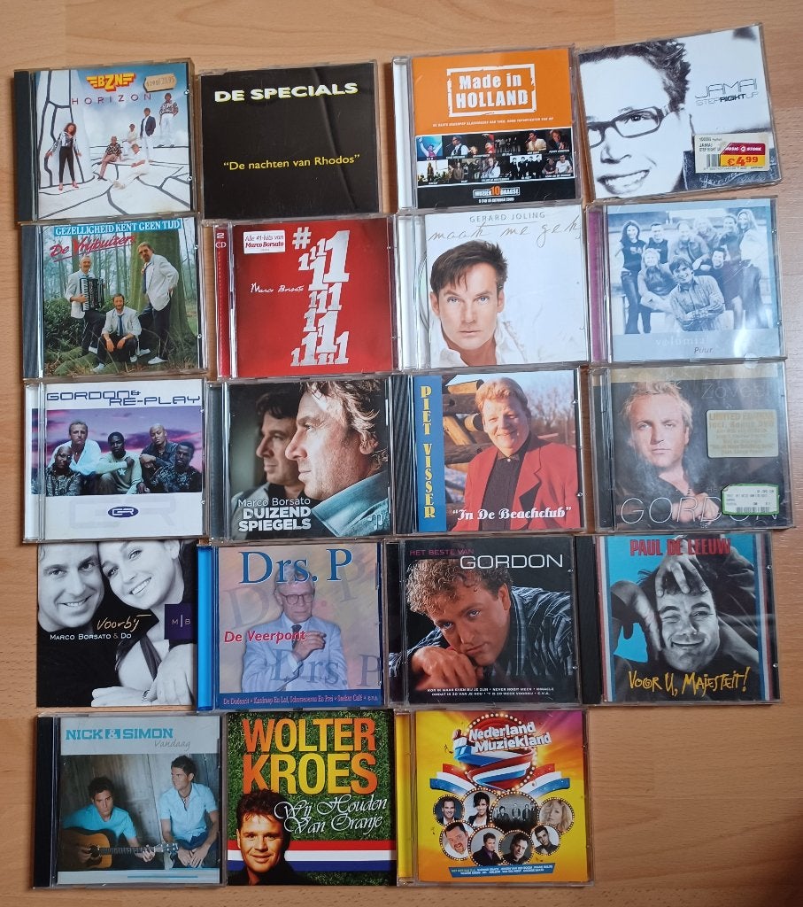 Partij van 19 Nederlandstalige CD's - Diverse Artiesten, Gebruikt, Ophalen of Verzenden, Pop, Inclusief doosje