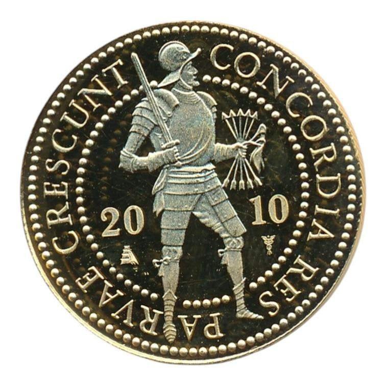 Nederland Gouden Dubbele Dukaat 2010, Ophalen of Verzenden, Goud