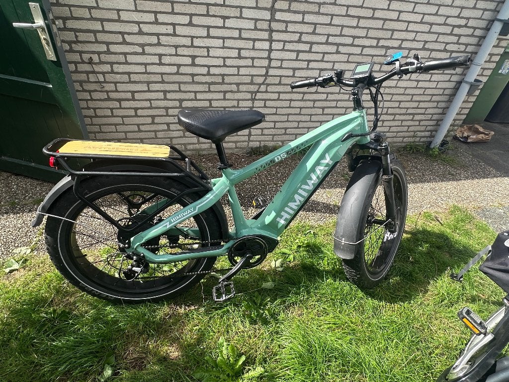 Himiway D5 fat bike light green 2 batteries, 250W, Ophalen, Zo goed als nieuw, 50 km per accu of meer, Overige merken