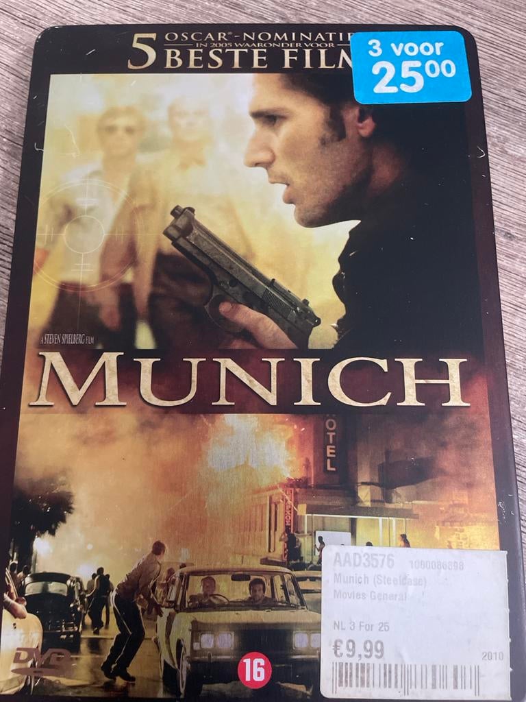 Munich (Steelcase) - Steven Spielberg Film, Gebruikt, Vanaf 16 jaar, Boxset, Actiethriller
