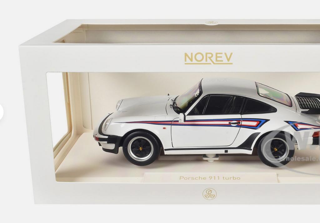 Porsche 911 Turbo 3.3 '80 White Martini 1/18 NOREV R. 187668, Verzenden, Nieuw, Auto, Norev