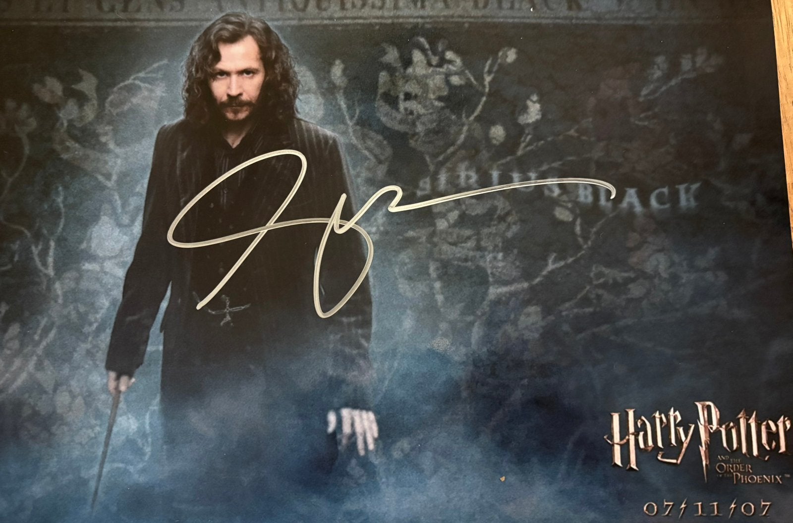 Orginele handtekening Gary Oldman Harry Potter, Ophalen of Verzenden, Nieuw, Overige typen