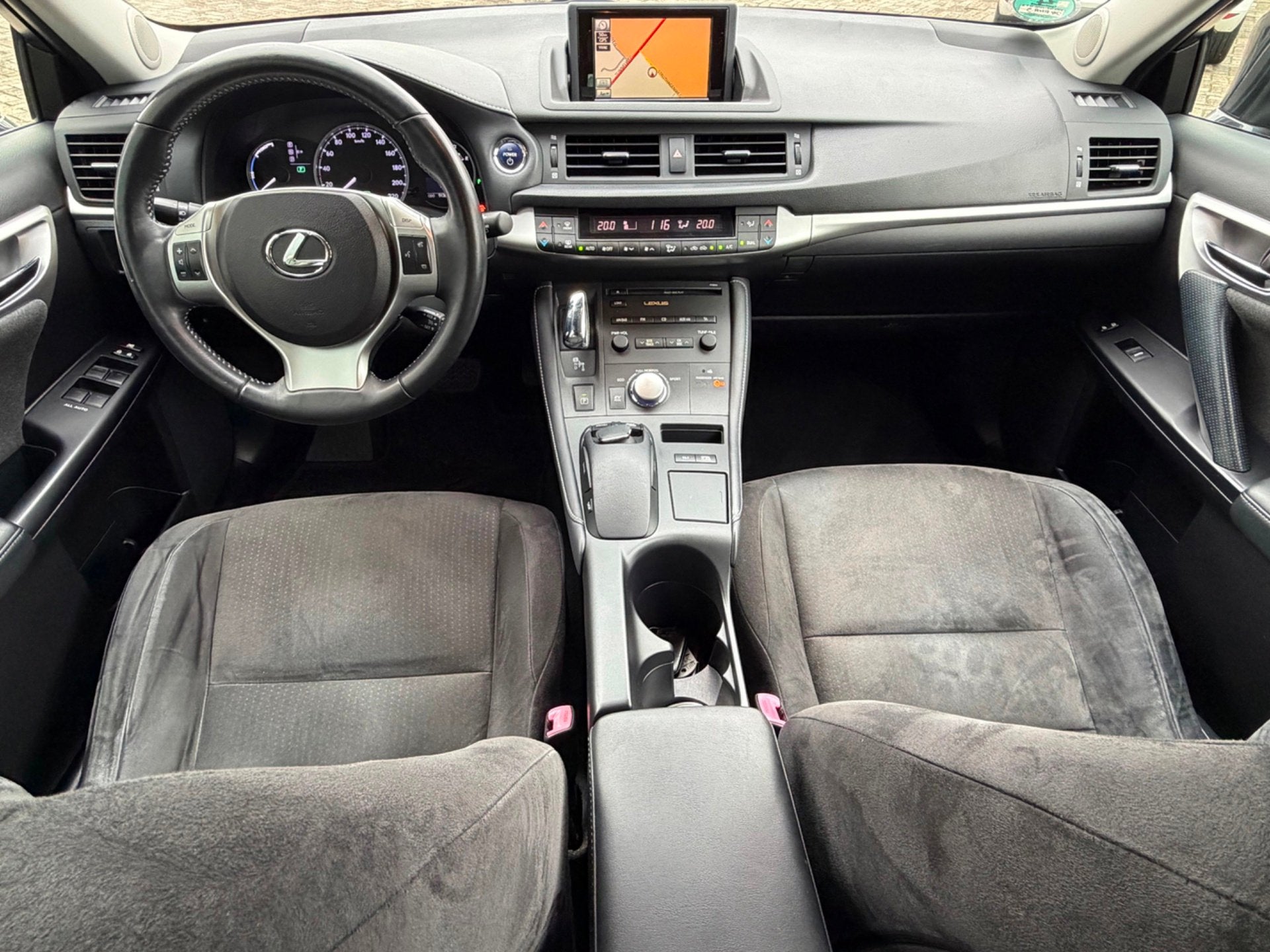 Lexus CT 200h Hybrid, NAP, KeyLess, Navi, Camera, Bluetooth, Auto's, Gebruikt, Zwart, 4 cilinders, Alcantara