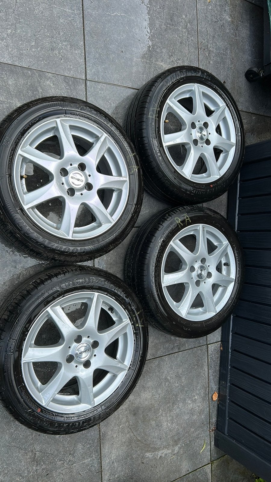 Zeer goede set zomerbanden en velgen 185/55R15, Ophalen, 15 inch, 185 mm, Zomerbanden