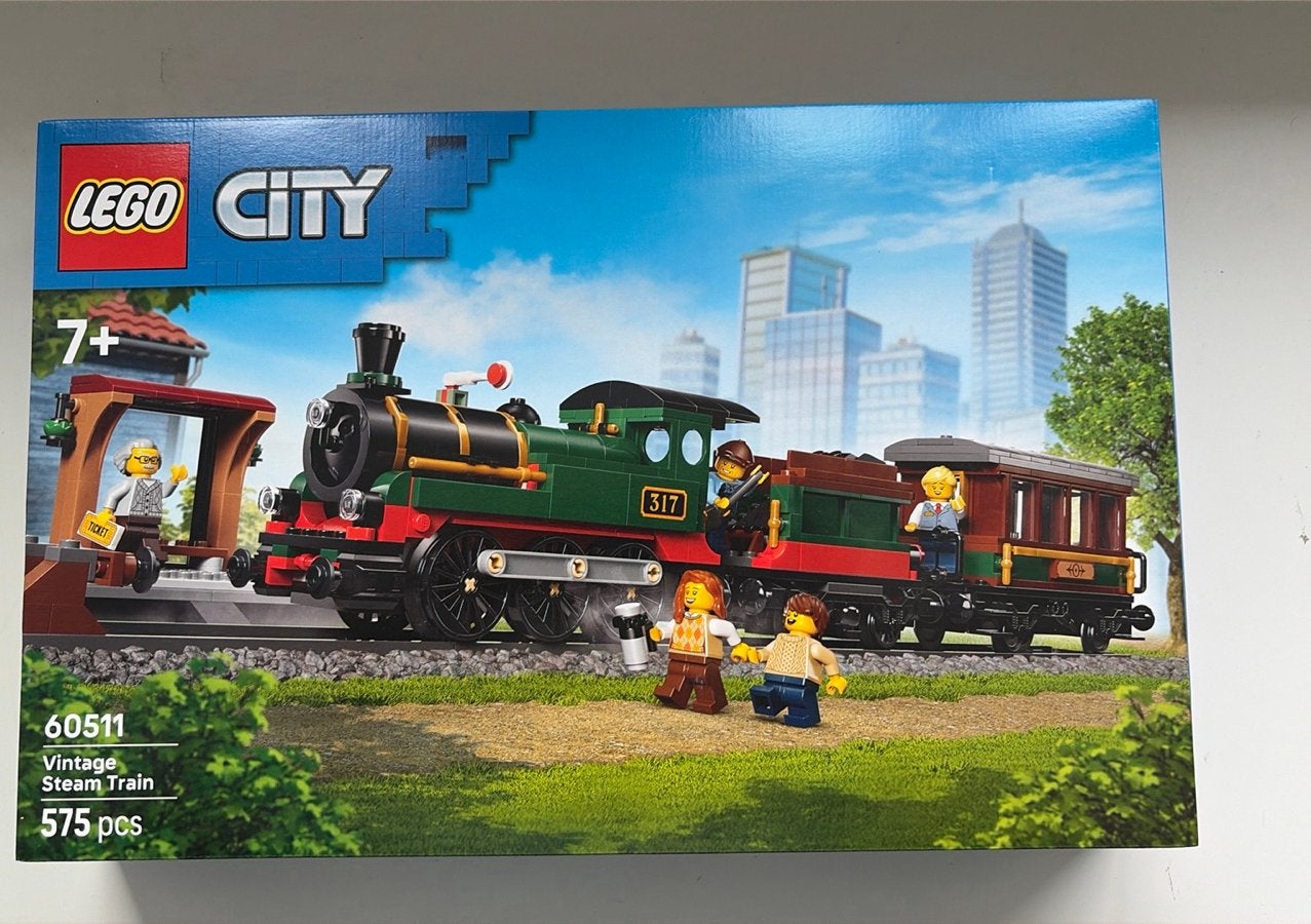 Nieuwe LEGO City 60511 Vintage Stoomtrein - Ongeopend!, Lego, City, Denemarken, Nieuw