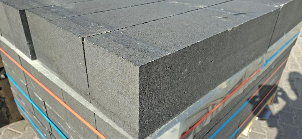Wallblock new 15x15x60 Antraciet muurblok stapelblok, Tuin en Terras, Bielzen en Borders, Ophalen, Blok, Nieuw, Nvt
