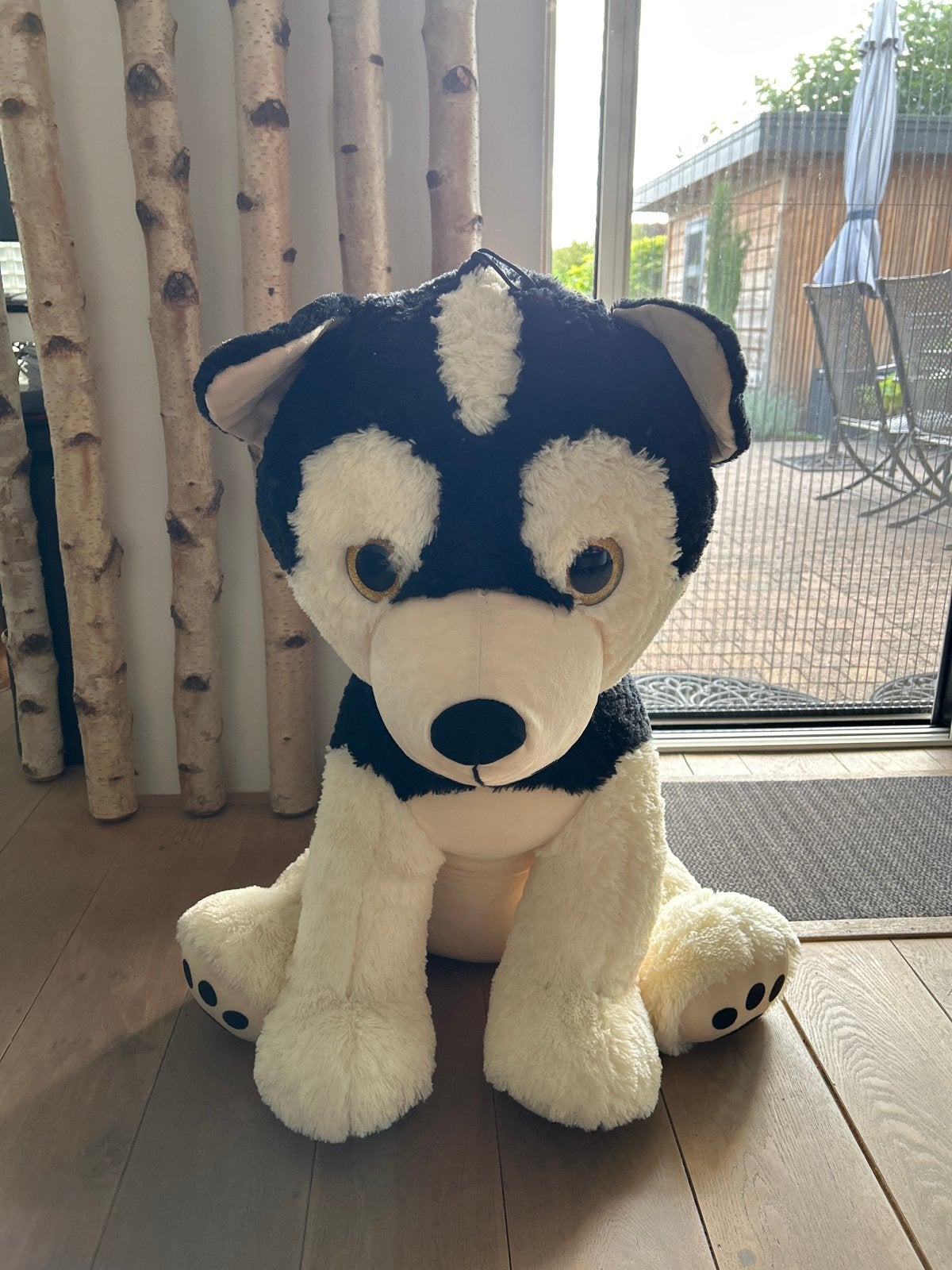 Grote, zachte Husky knuffel - 80 cm - Nieuwstaat, Kinderen en Baby's, Speelgoed | Knuffels en Pluche, Nieuw, Hond, Middelgroot (20 tot 80 cm)
